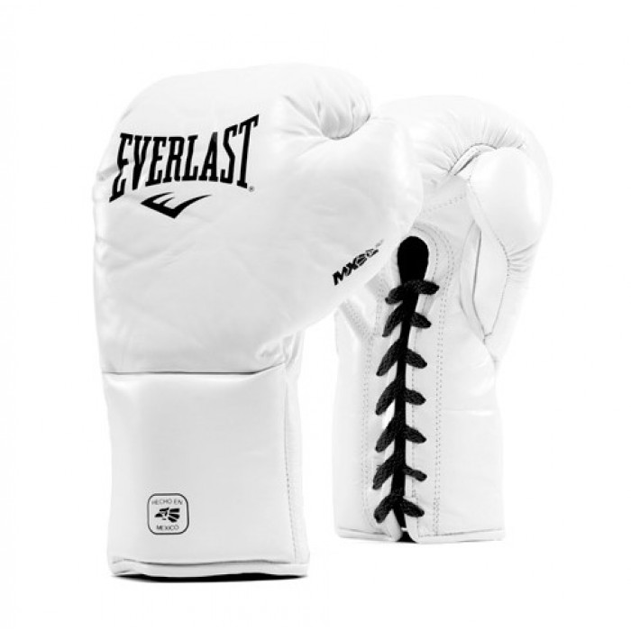 Боксерские перчатки Everlast MX Pro Fight белый, 10 oz 181002 700_700