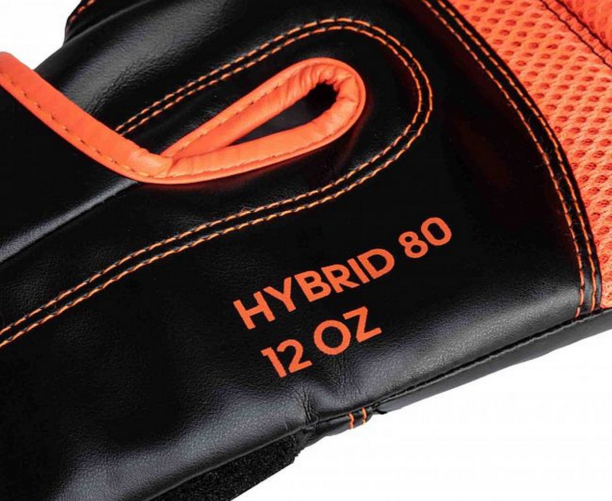 Перчатки боксерские Adidas Hybrid 80 adiH80 черно-красный 1200_982