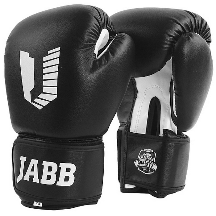 Боксерские перчатки Jabb JE-4068/Basic Star черный 8oz 700_700