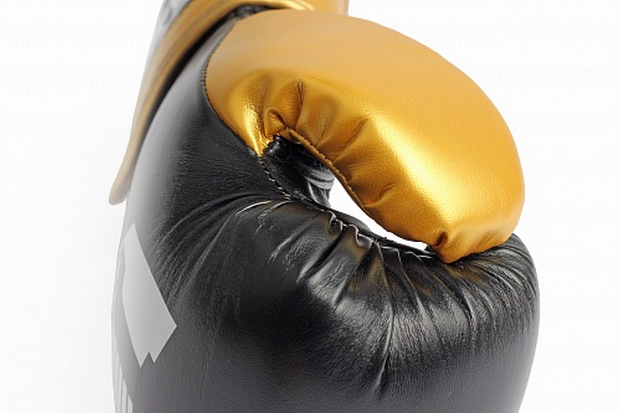 Перчатки боксерские (иск.кожа) 8ун Jabb JE-4081/US Ring черный\золото 2000_1332