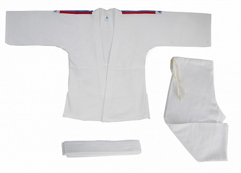 Кимоно для дзюдо и рукопашного боя хлопок, белое 800_574