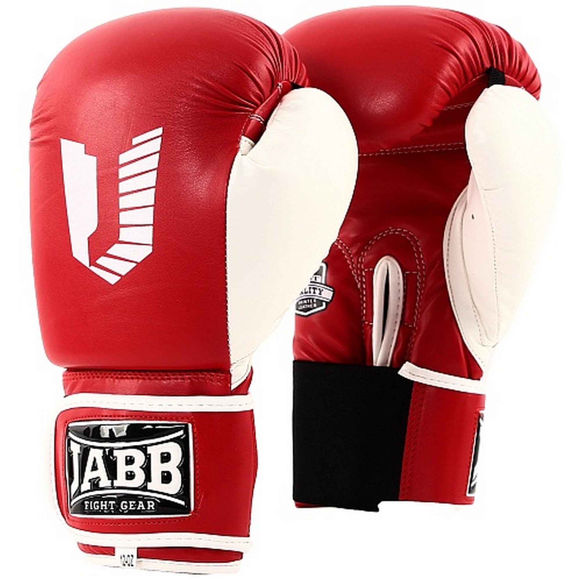 Перчатки боксерские (иск.кожа) 12ун Jabb JE-4056/Eu 56 красный\белый 2000_2000