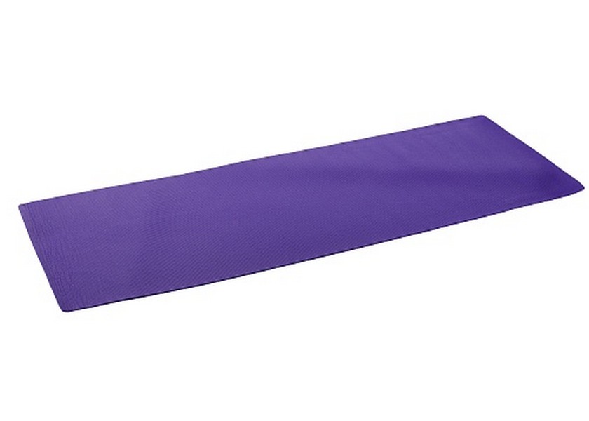 Коврик для фитнеса и йоги Larsen PVC 173х61х0,5см фиолетовый с принтом 840_600