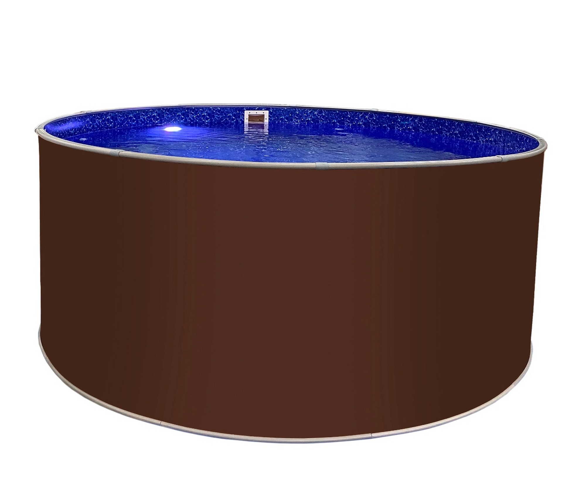 Круглый бассейн Лагуна 450х125см ТМ820/45011 темный шоколад (RAL 8017) 2000_1630