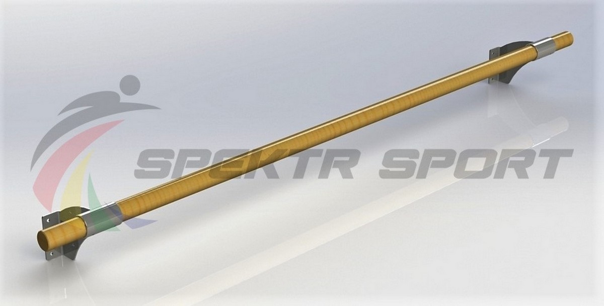 Хореографический станок пристенный однорядный Spektr Sport Пассе Дуб 1200_608