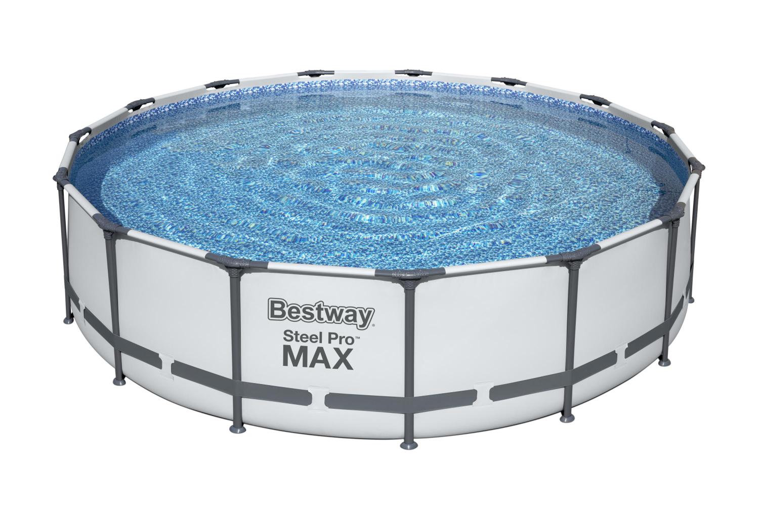 Бассейн круглый на стойках 457x107см Bestway Steel Pro Max 56488 1500_1000