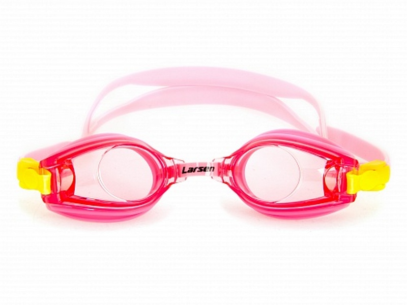 Очки для плавания Larsen DR5 розовый 800_600