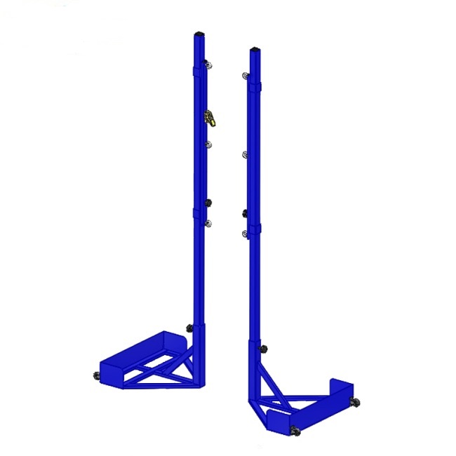 Стойки волейбольные мобильные с площадкой под противовес (цвет синий) Dinamika ZSO-004264 650_650