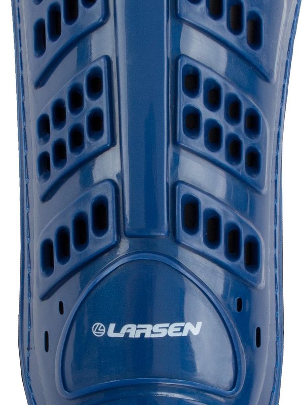 Щитки футбольные с защитой голеностопа Larsen 6820N голубой 600_800