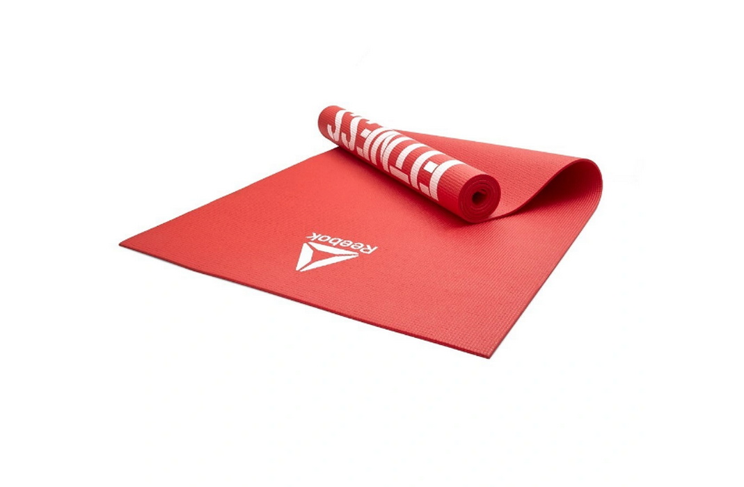Тренировочный коврик (мат) для фитнеса тонкий 173x61x0,4 Reebok Love RAMT-11024RDL красный 1069_700