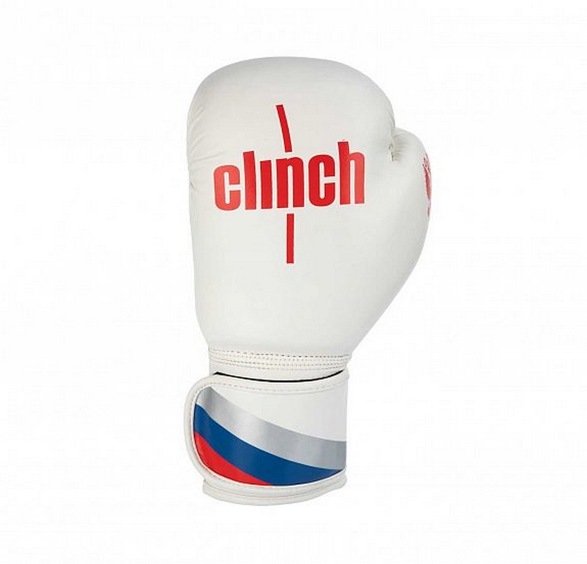 Перчатки боксерские Clinch Olimp C111 бело-красный 832_800