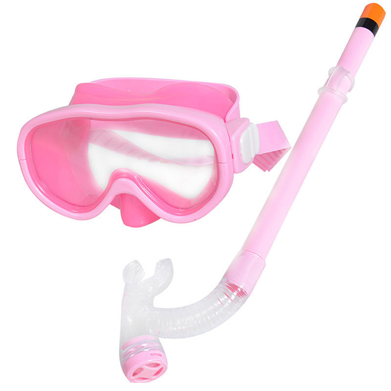 Набор для плавания маска+трубка Sportex E33114-6 розовый, (ПВХ) 800_800
