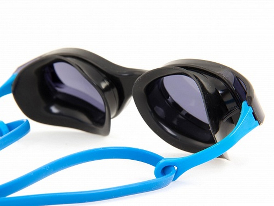Очки плавательные Larsen S53 черный\синий 1067_800