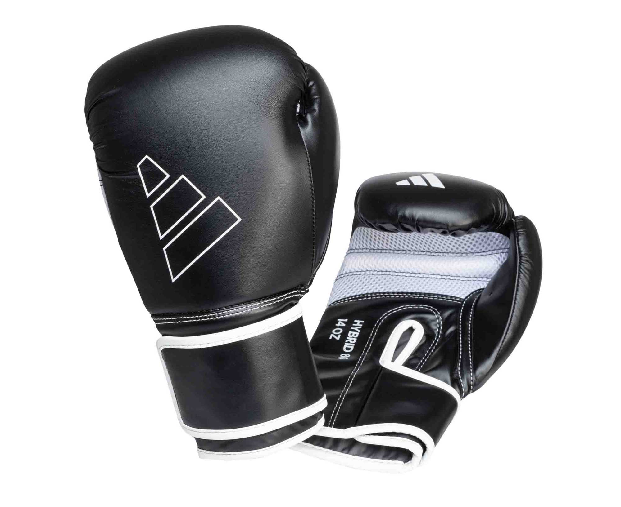 Перчатки боксерские Adidas Hybrid 80 adiH80 черно-белый 2000_1635