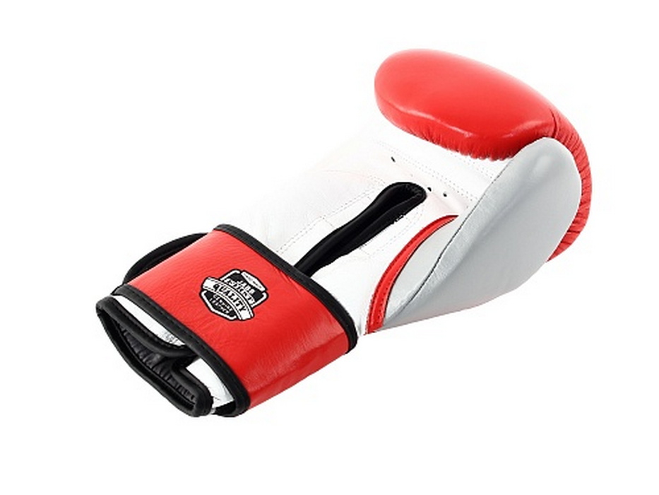 Боксерские перчатки Jabb JE-4080/US 80 красный/коричневый 12oz 933_700