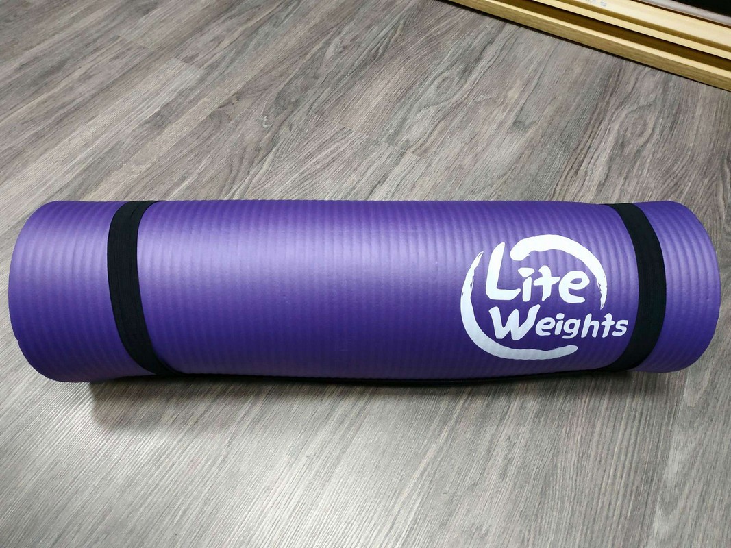 Коврик для йоги и фитнеса Lite Weights 180x61x1см 5420LW фиолетовый 1067_800