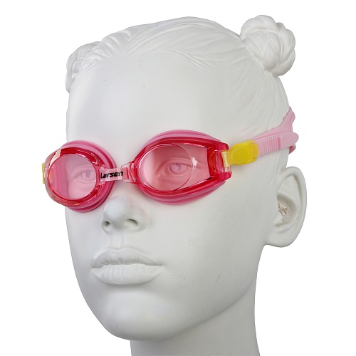 Очки для плавания Larsen DR5 розовый 500_500