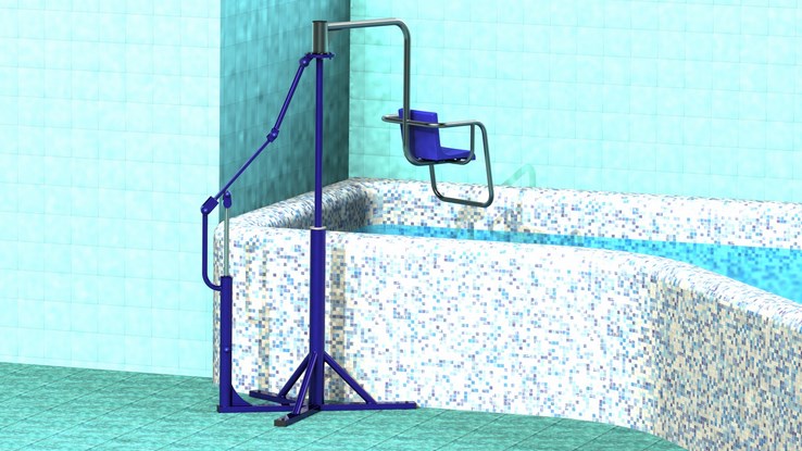 Гидравлический подъемник-лифт для использования в бассейнах c высоким бортом Hercules 4352 738_415