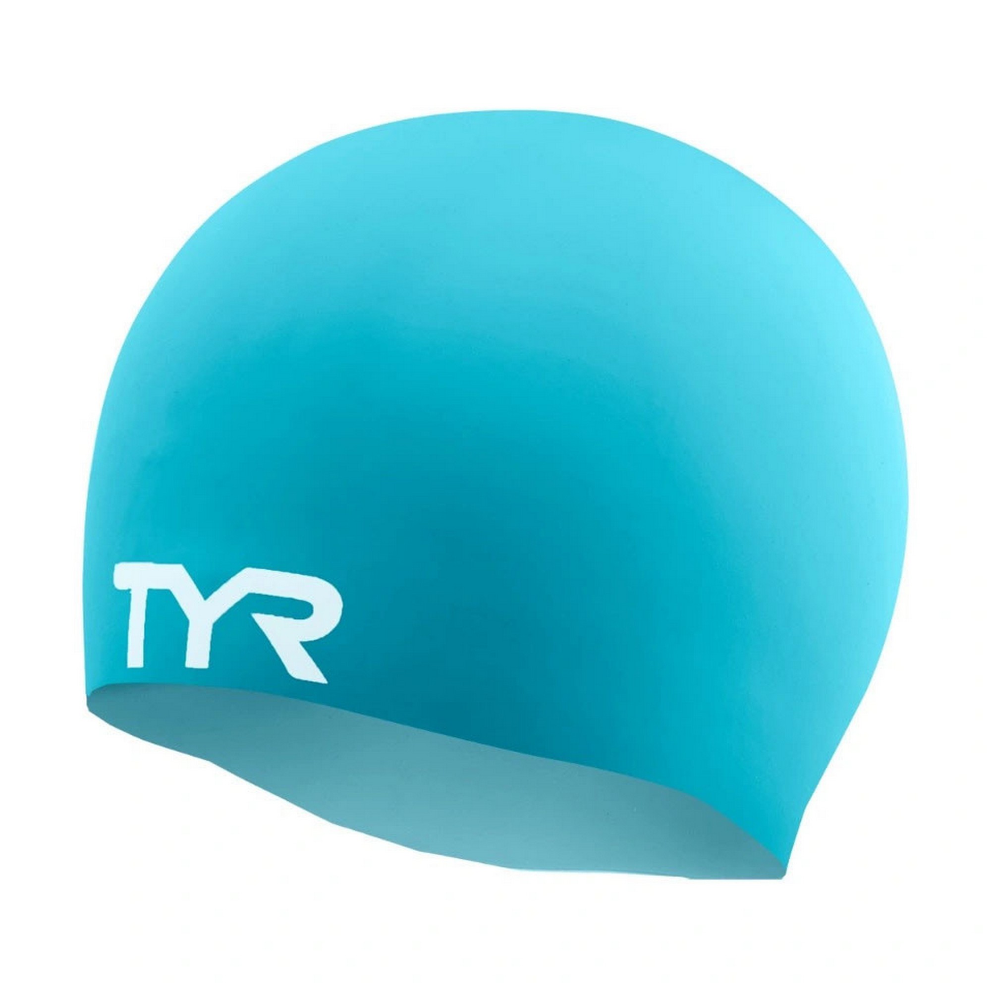 Шапочка для плавания TYR Wrinkle Free Silicone Cap LCS-441 голубой 2000_2000
