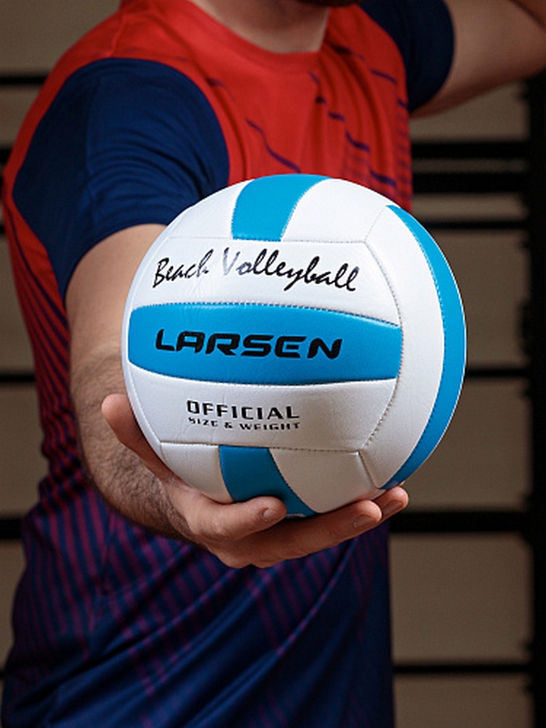 Мяч волейбольный пляжный Larsen Beach Volleyball Blue р.5 600_800