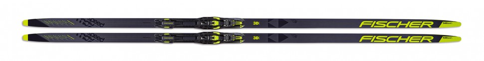 Лыжи беговые Fischer Speedmax 3D CL Twin Skin Medium IFP Wax (черно/желтый) N06519 970_124