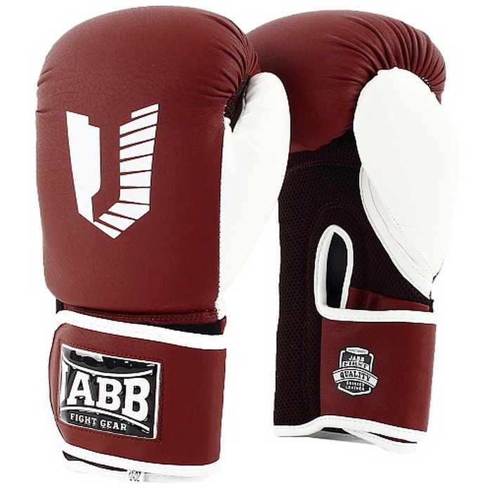 Боксерские перчатки Jabb JE-4056/Eu Air 56 коричневы/белый 12oz 700_700