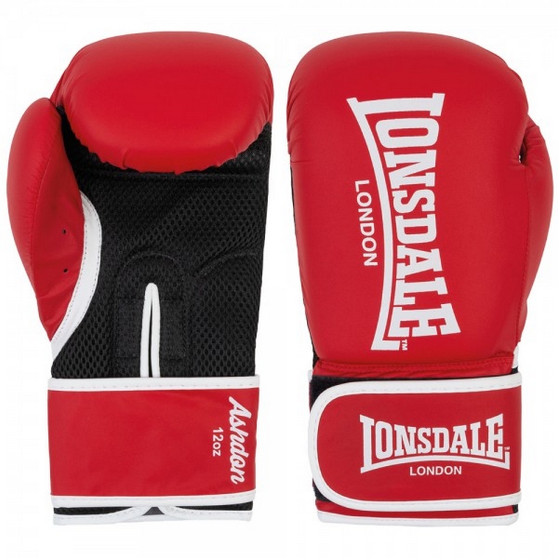 Перчатки тренировочные 10oz Lonsdale Ashdon 160011 10 RD красный 800_800