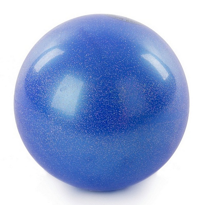 Мяч для художественной гимнастики 15 см AB2803B синий металлик 800_800