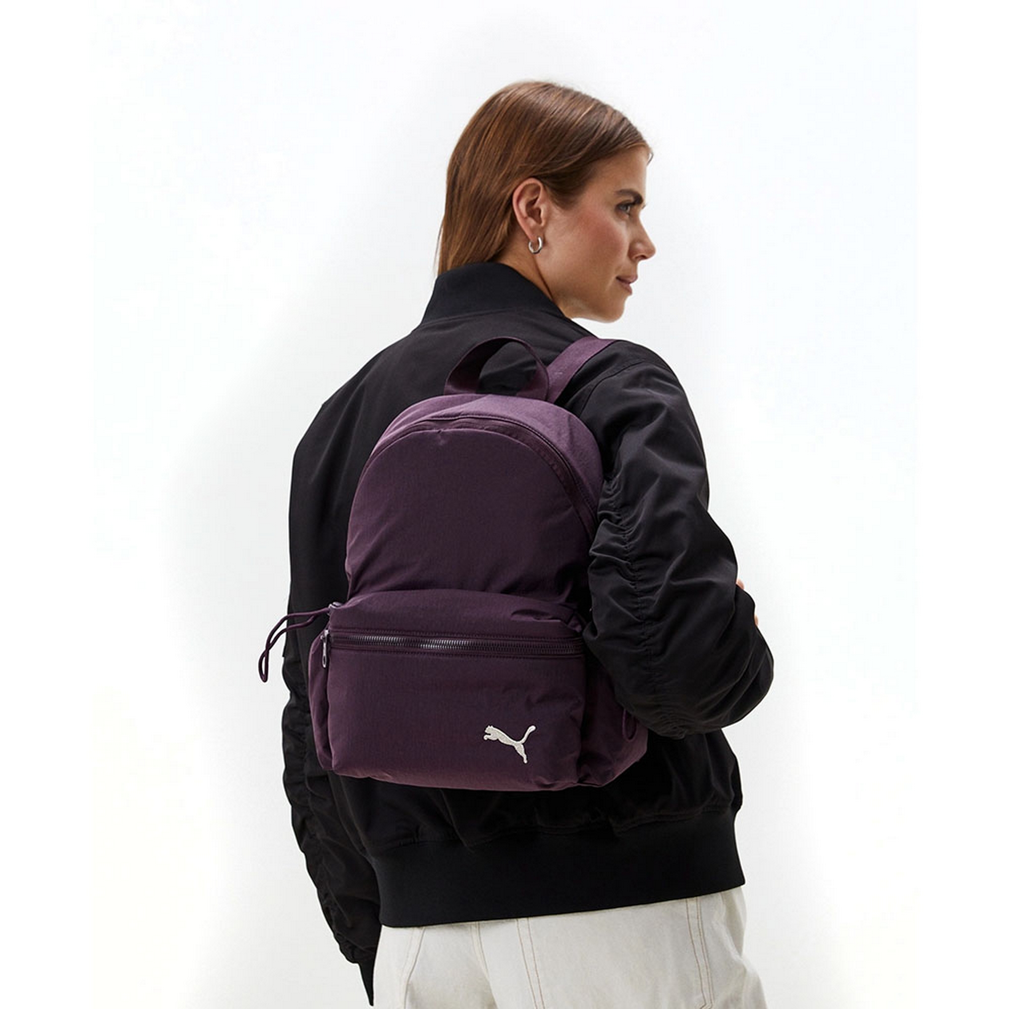 Рюкзак 35x25x12см, 12л Puma Core Her Backpack 09028305 баклажановый 2000_2000