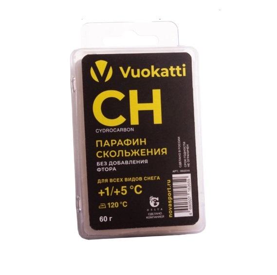 Парафин Vuokatti CH +1°С/+5°С Для всех типов снега 60г 569_565