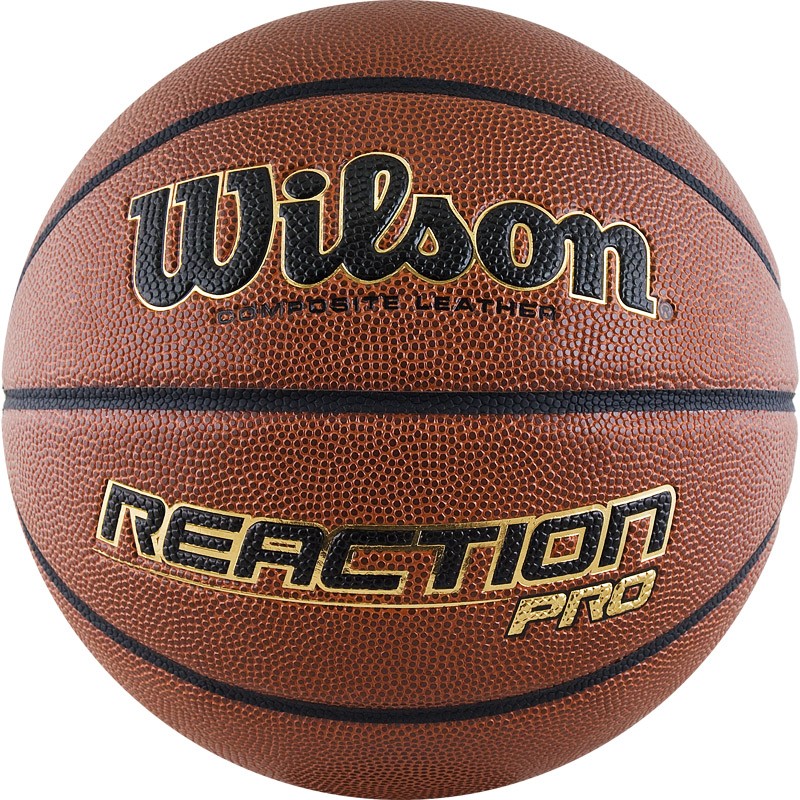 Баскетбольный мяч Wilson Reaction PRO WTB10137XB07, р.7, синт. кожа 800_800
