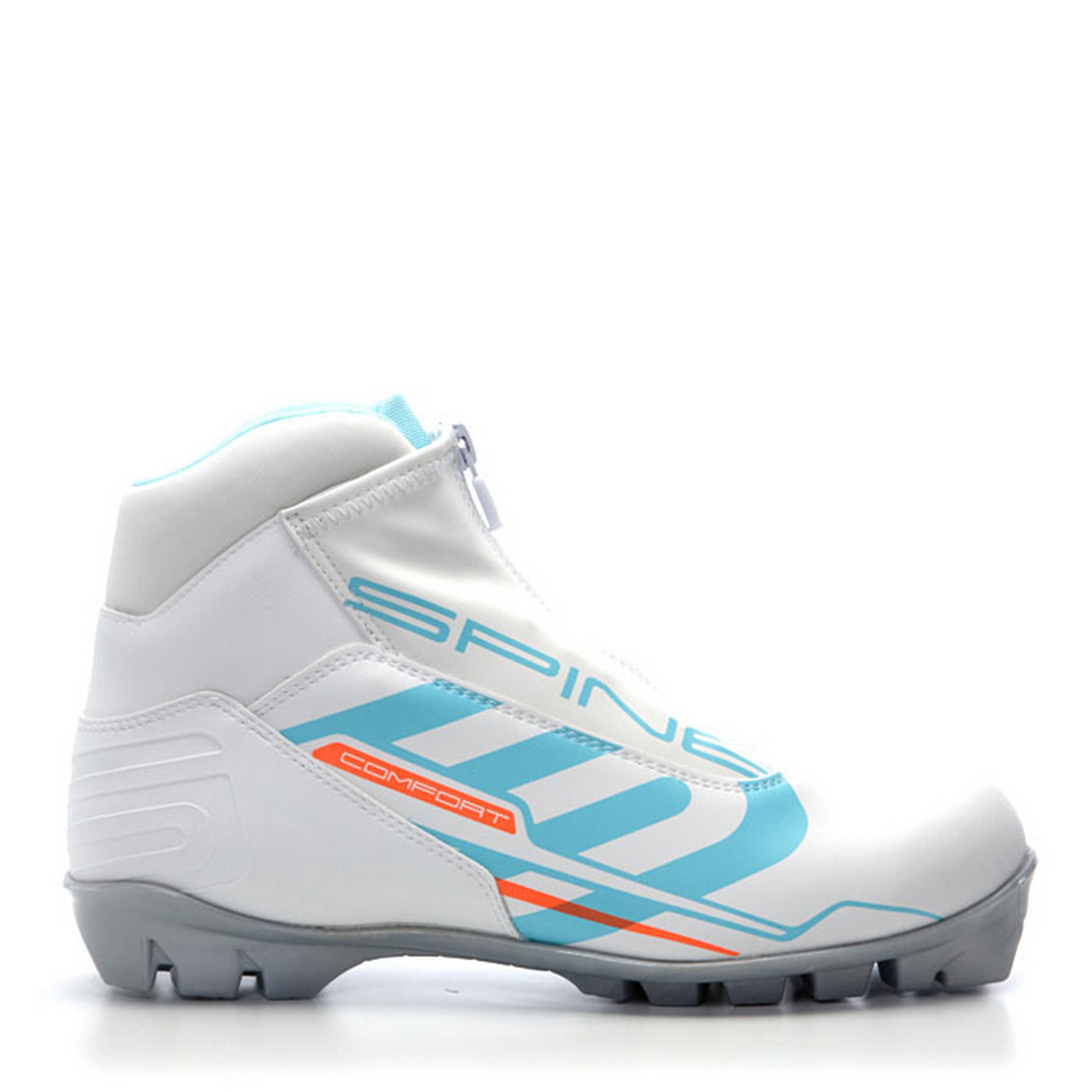Лыжные ботинки SNS Spine Comfort 483/4 белый\бирюзовый 2000_2000