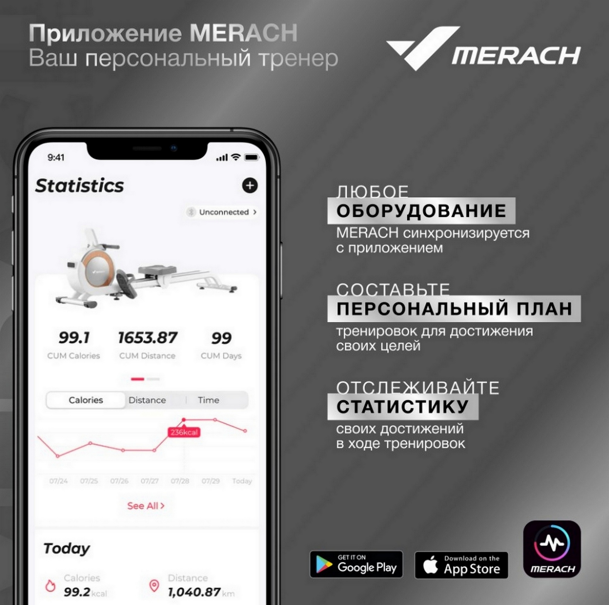 Эллиптический тренажер домашний MERACH MR-E10 2000_1987