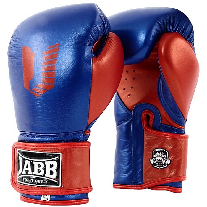 Боксерские перчатки Jabb JE-4069/Eu Fight синий/красный 10oz 700_700