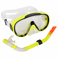 Набор для плавания Sportex юниорский, маска+трубка (ПВХ) E39246-3 желтый 120_120