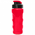 Бутылка для воды HEALTH and FITNESS со шнурком, 500 ml., anatomic, красный 120_120