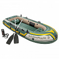Лодка Intex Seahawk 3 Set надувная, 3-х местная, с пластмассовыми веслами и насосом 68380 120_120