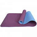 Коврик для йоги 183x61x0,6 см Sportex ТПЕ E33589 фиолетово\голубой 120_120