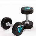 Гантели в уретане 42 кг Live Pro Premium Urethane Dumbbells LP8000-42 120_120