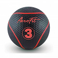 Набивной мяч 3 кгAerofit AFMB3 черный\ красные полоски 120_120