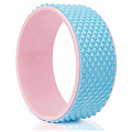 Колесо для йоги Sportex массажное 31х12см 6мм FWH-100 розово/голубое (D34473) 120_120