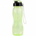 Бутылка для воды 550 мл WOWBOTTLES, шнурок в комплекте, прозрачно/зеленый КК0471 120_120
