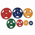 Диск олимпийский цветной с тремя отверстиями d51мм Alex DY-H-2012-1.25 кг зеленый 120_120